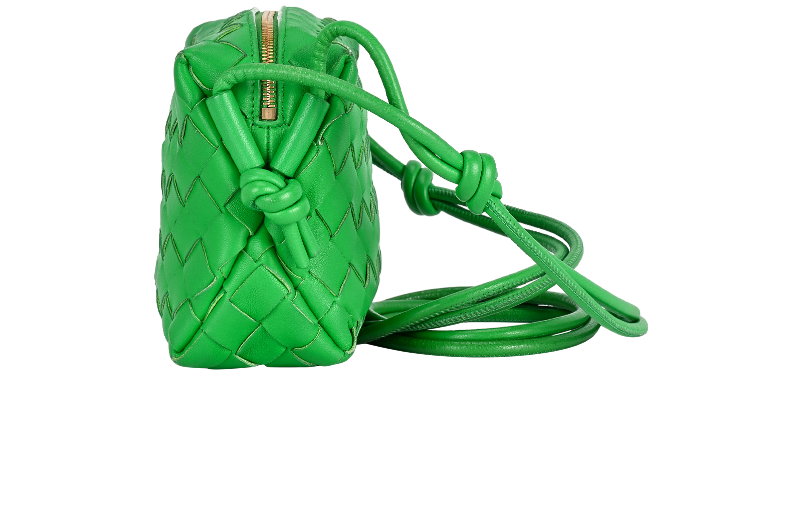 Mini Loop Camera Bag, &pound;595, Handbags, Green, Leather, Bottom view